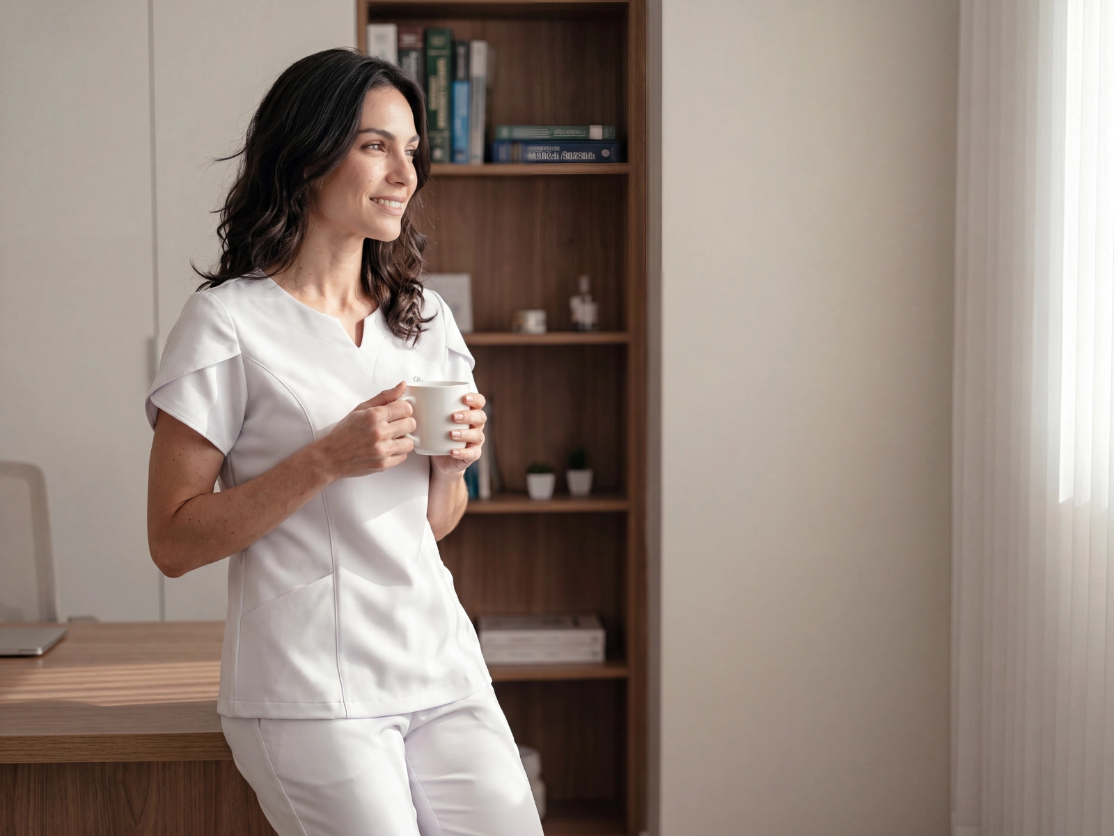 Scrub Feminino Serena Branco