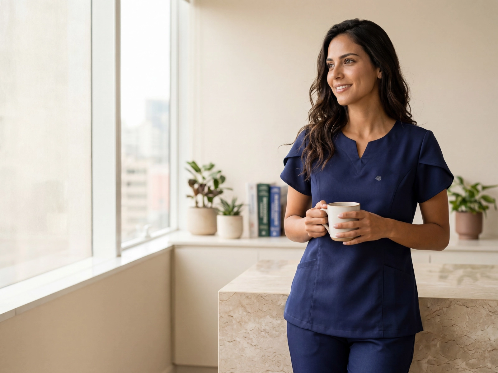 Scrub Feminino Serena Azul Marinho
