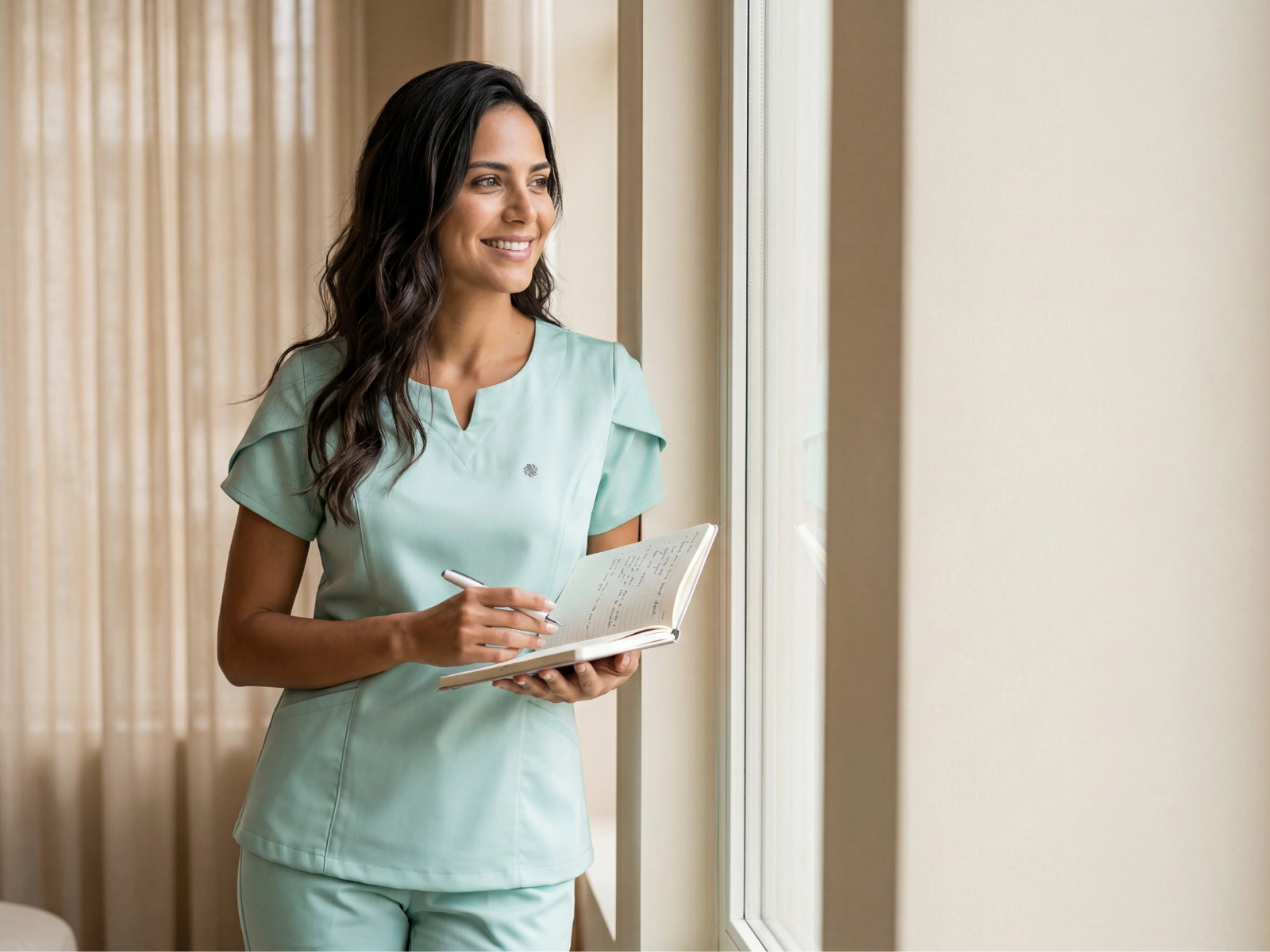 Scrub Feminino Serena Verde Aruba
