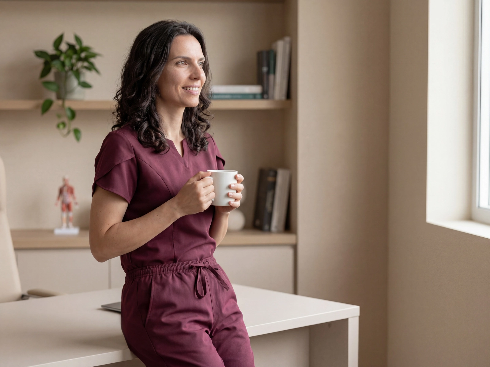 Scrub Feminino Serena Vinho