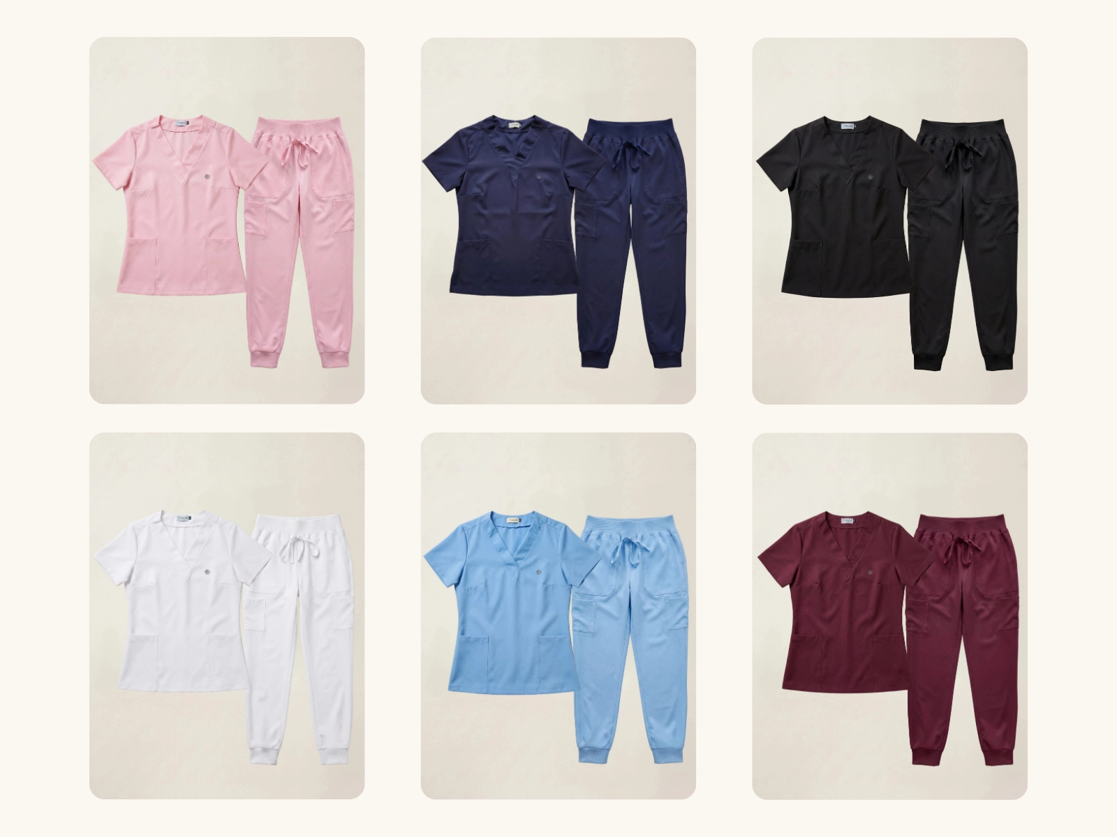 Cores disponíveis do Scrub Feminino Valentina